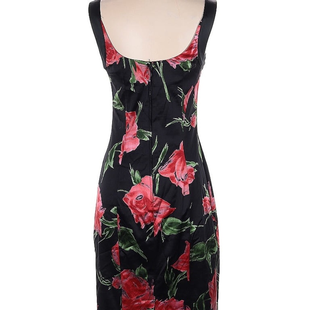 Dolce & Gabbana Black and Red Floral Dress